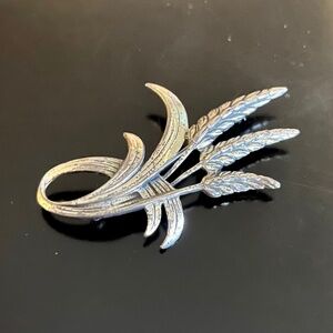 Vintage 1950s Danecraft Sterling Wheat Brooch Pin